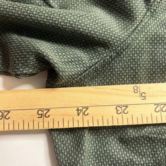 Untuckit 2XL Men’s 3/4 Button Pullover Longseelve Green Casual Cotton Golf Geo - Picture 5 of 8